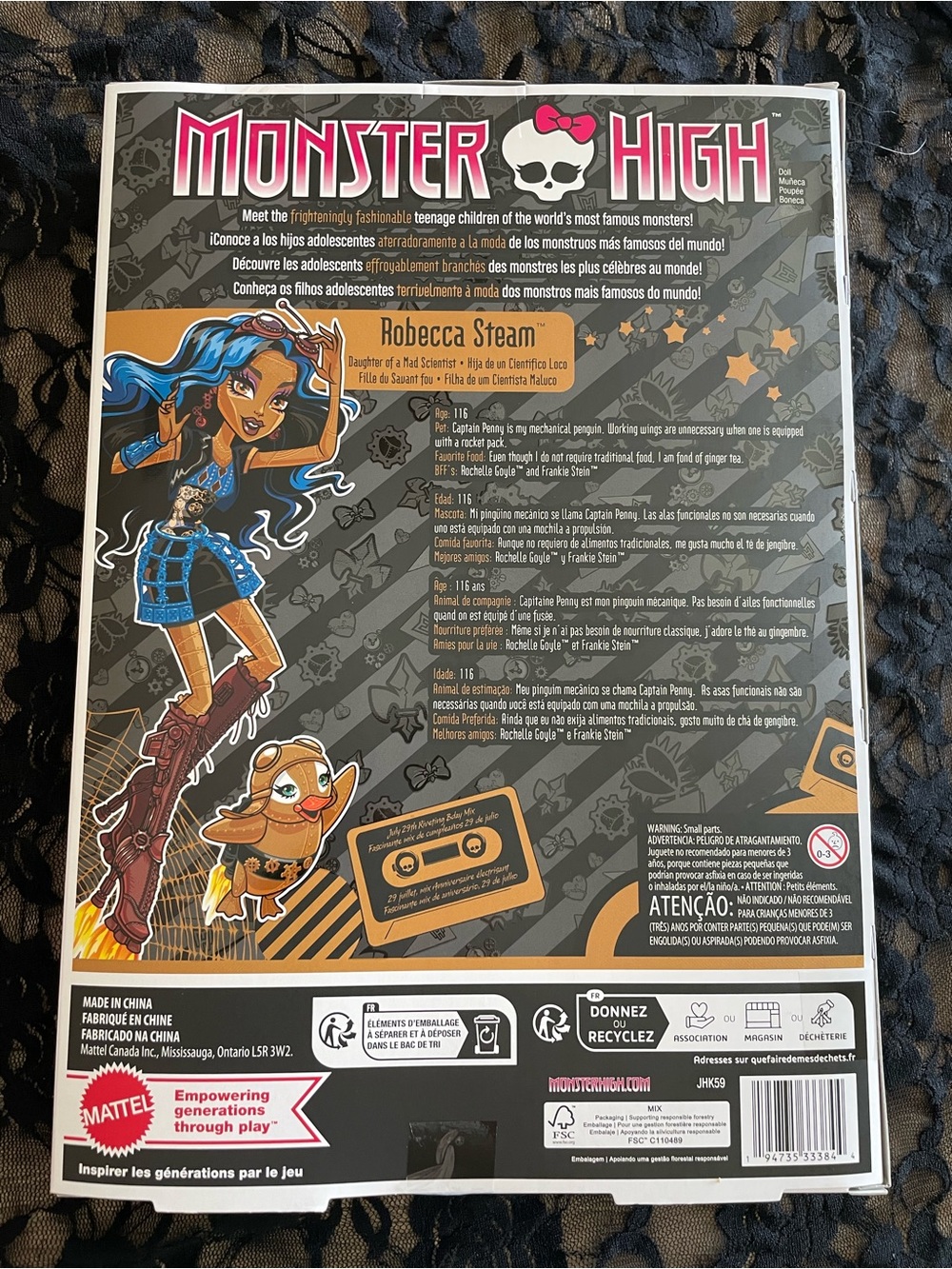 Monster High Robecca Steam Creeproduction Wave 4 - Picture 2 of 2